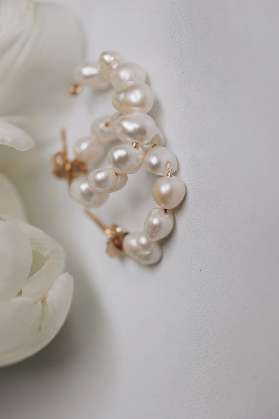 Natural Pearl Hoop Earrings · Earrings ·  Little Sycamore