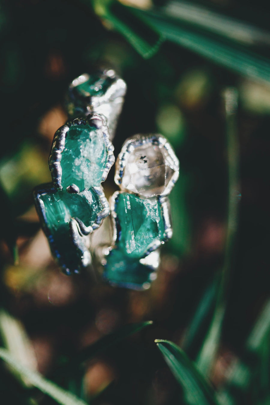 New Beginnings · Emerald and Quartz Ring · Rings ·  Little Sycamore