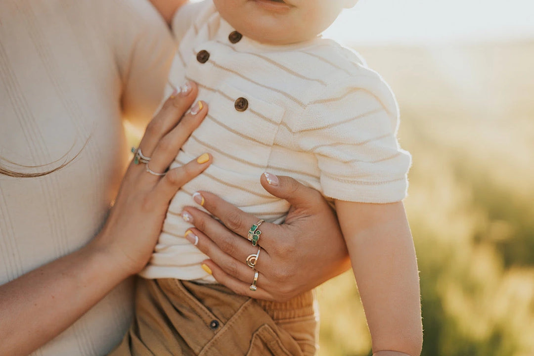 New Beginnings · Emerald and Quartz Ring · Rings ·  Little Sycamore