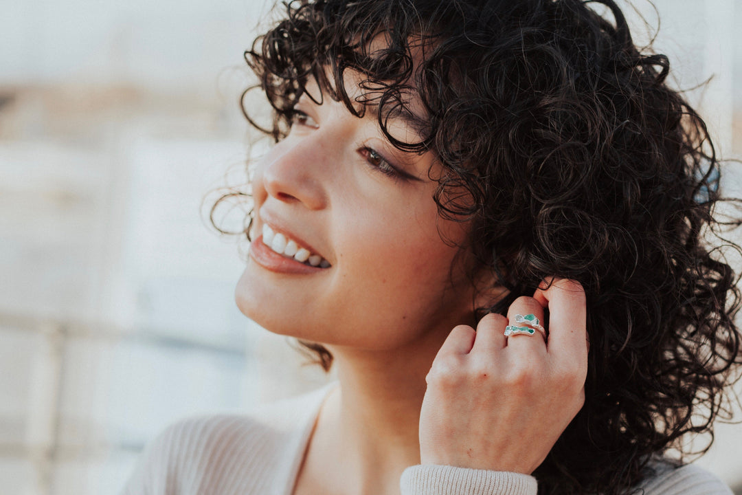 New Beginnings · Emerald and Quartz Ring · Rings ·  Little Sycamore