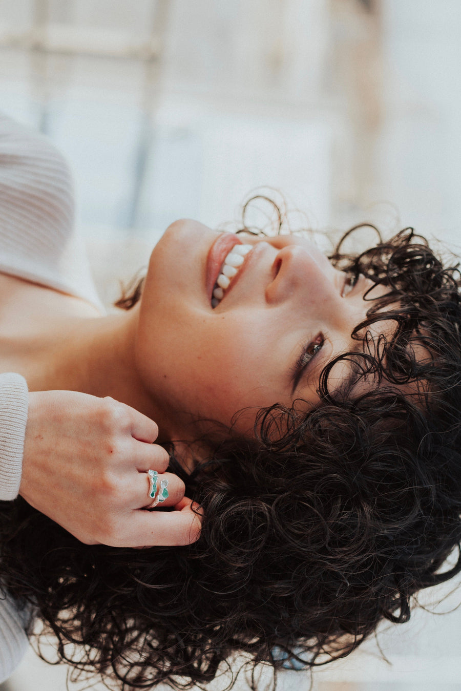 New Beginnings · Emerald and Quartz Ring · Rings ·  Little Sycamore