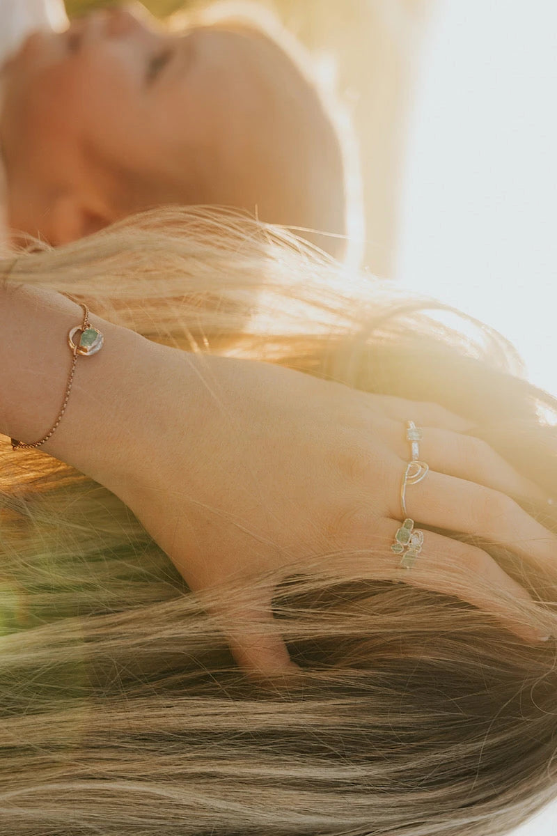New Beginnings · Emerald and Quartz Ring · Rings ·  Little Sycamore