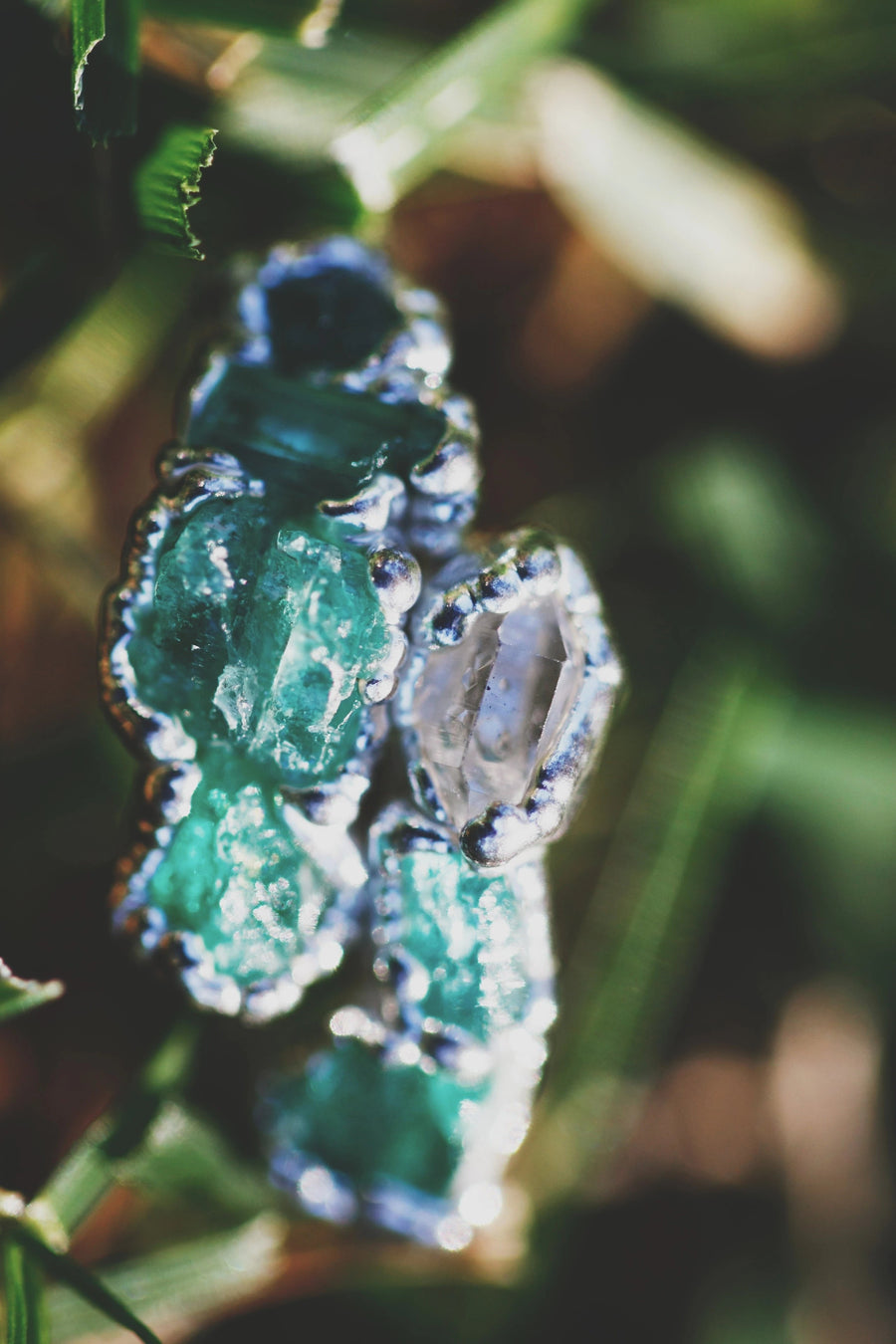 New Beginnings · Emerald and Quartz Ring · Rings ·  Little Sycamore