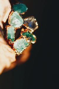 New Beginnings · Emerald and Quartz Ring · Rings ·  Little Sycamore