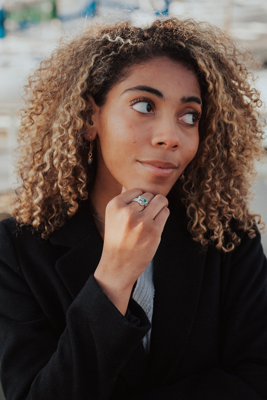 New Beginnings · Emerald and Quartz Ring · Rings ·  Little Sycamore