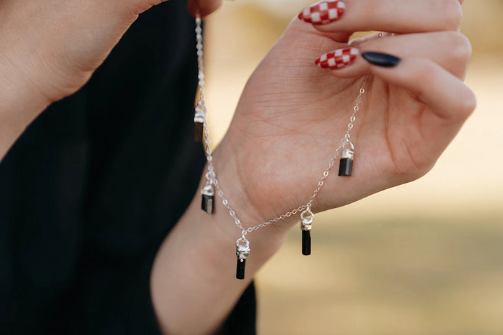 October Raindrops Necklace · Black Tourmaline · Necklaces ·  Little Sycamore