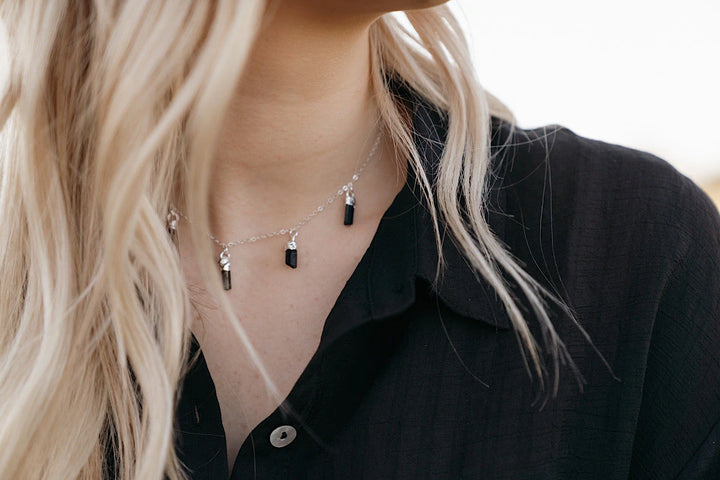 October Raindrops Necklace · Black Tourmaline · Necklaces ·  Little Sycamore