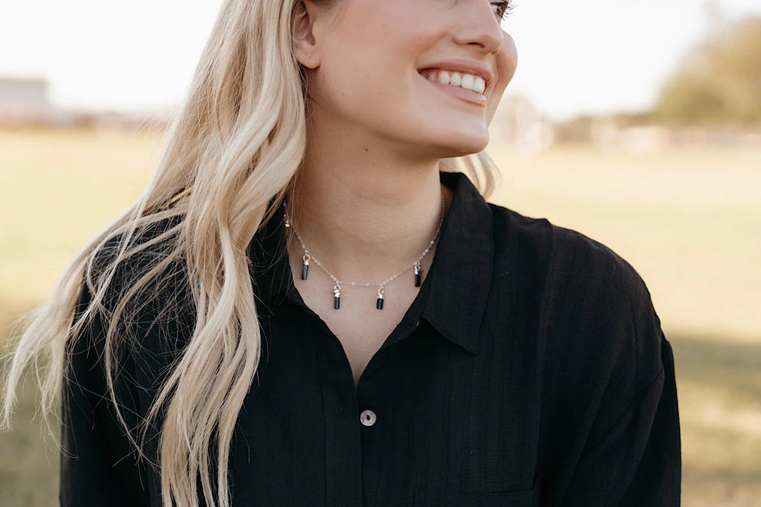 October Raindrops Necklace · Black Tourmaline · Necklaces ·  Little Sycamore