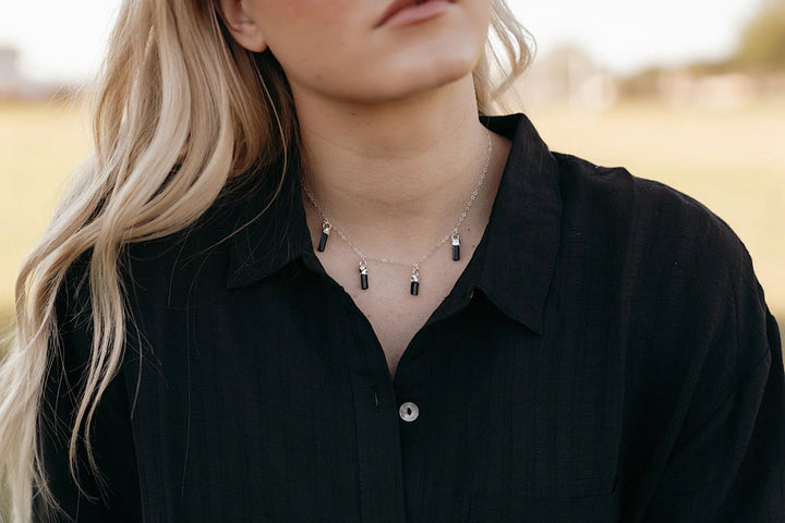 October Raindrops Necklace · Black Tourmaline · Necklaces ·  Little Sycamore