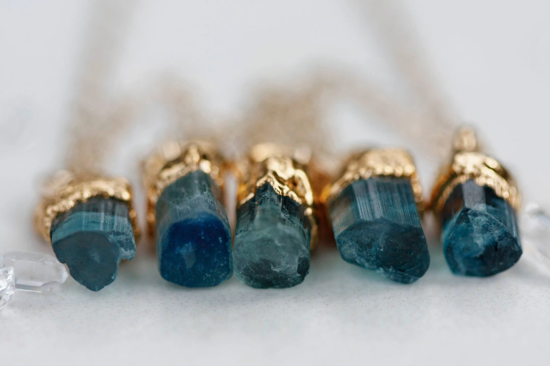 October Raindrops Necklace · Blue Tourmaline · Necklaces ·  Little Sycamore