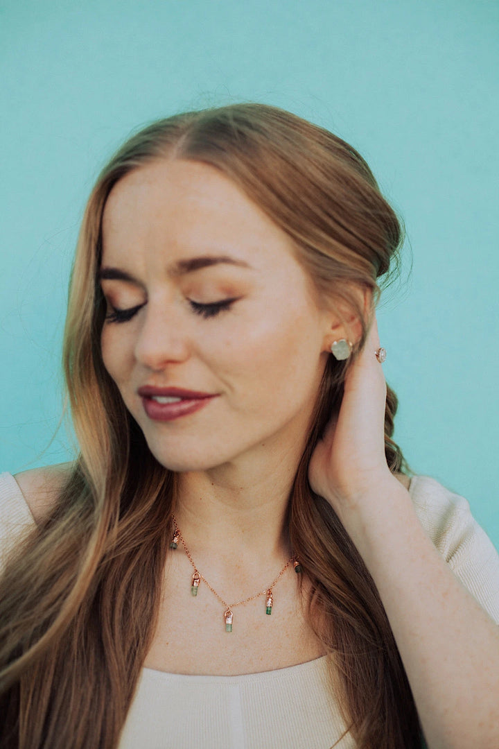 October Raindrops Necklace · Green Tourmaline · Necklaces ·  Little Sycamore