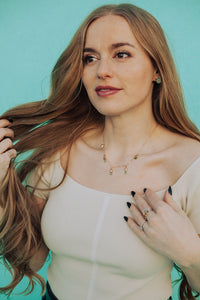 October Raindrops Necklace · Green Tourmaline · Necklaces ·  Little Sycamore