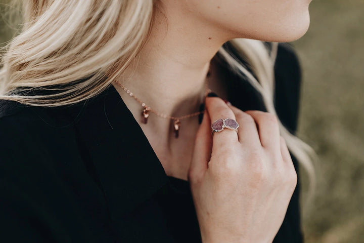 October Raindrops Necklace · Pink Tourmaline · Necklaces ·  Little Sycamore