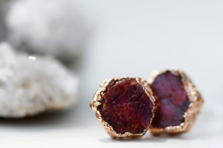 Passion Studs • Ruby · Earrings ·  Little Sycamore