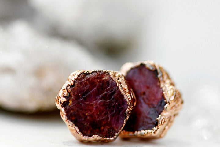 Passion Studs • Ruby · Earrings ·  Little Sycamore