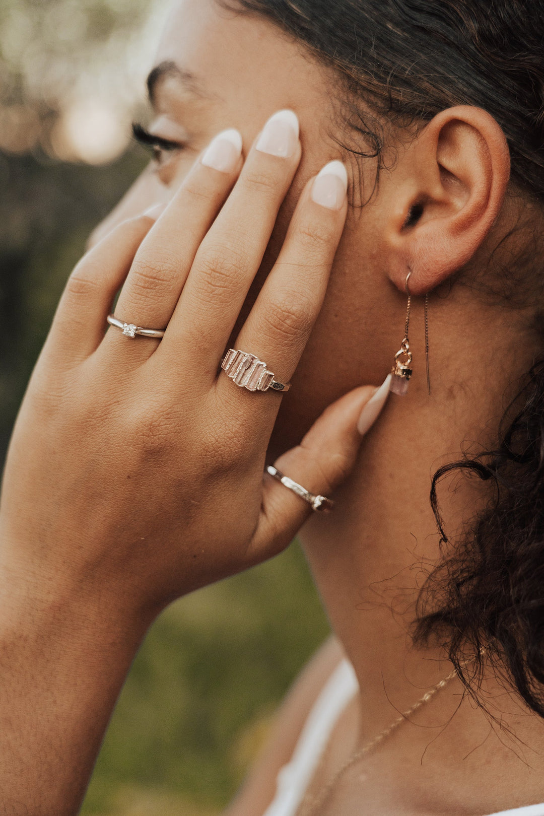 Pink Tourmaline Drop Earrings · October · Earrings ·  Little Sycamore