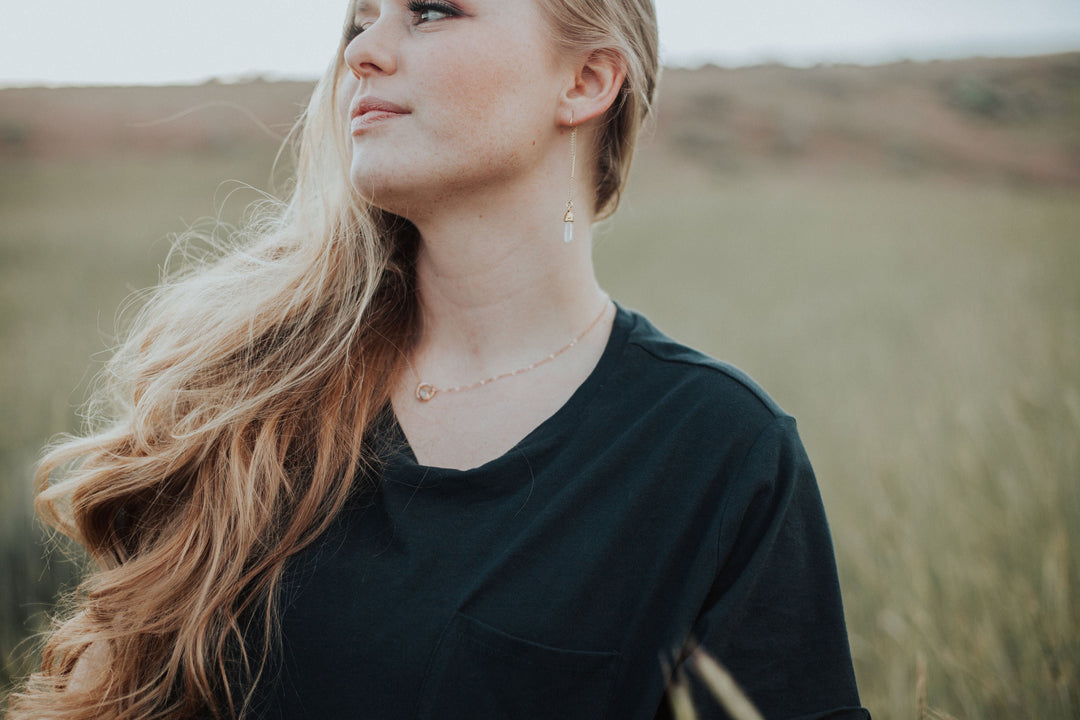 Quartz Drop Earrings · April and Angels · Earrings ·  Little Sycamore