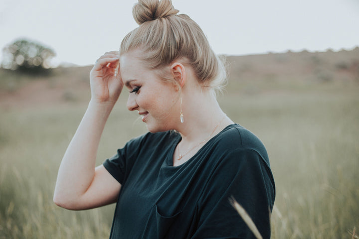 Quartz Drop Earrings · April and Angels · Earrings ·  Little Sycamore