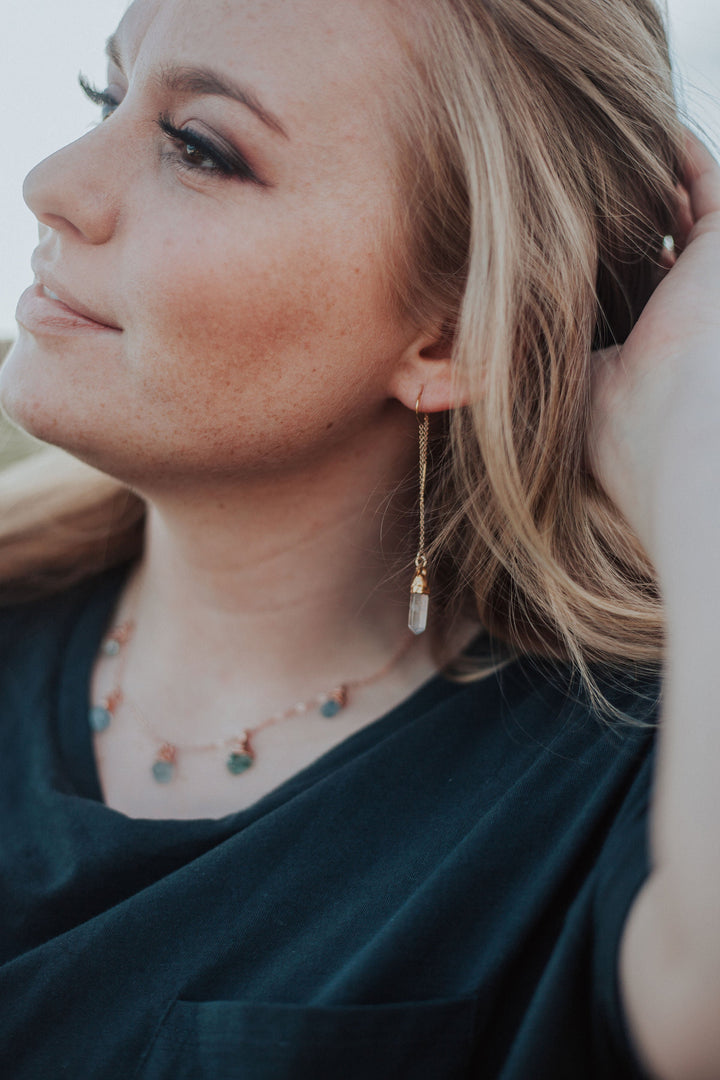 Quartz Drop Earrings · April and Angels · Earrings ·  Little Sycamore