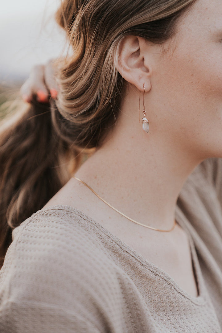 Quartz Drop Earrings · April and Angels · Earrings ·  Little Sycamore