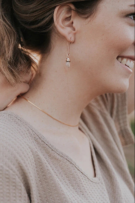 Quartz Drop Earrings · April and Angels · Earrings ·  Little Sycamore