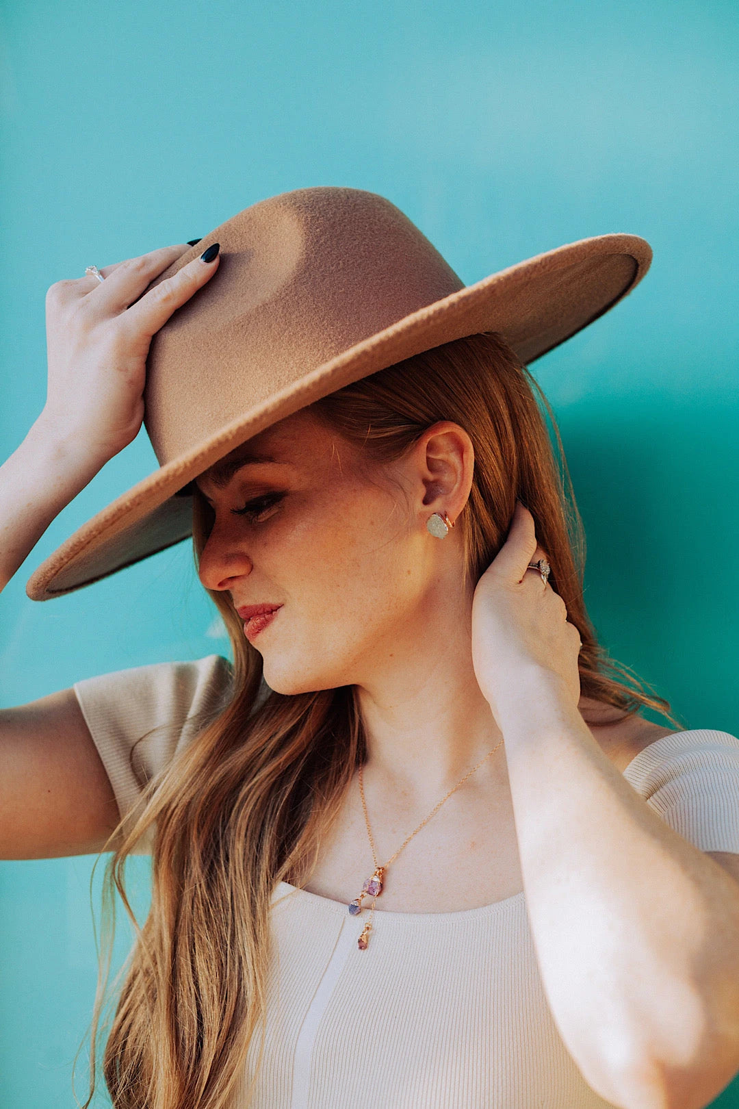 Raincloud · Aquamarine Studs · Earrings ·  Little Sycamore