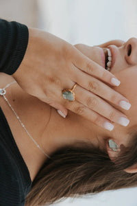 Raincloud · Aquamarine Studs · Earrings ·  Little Sycamore