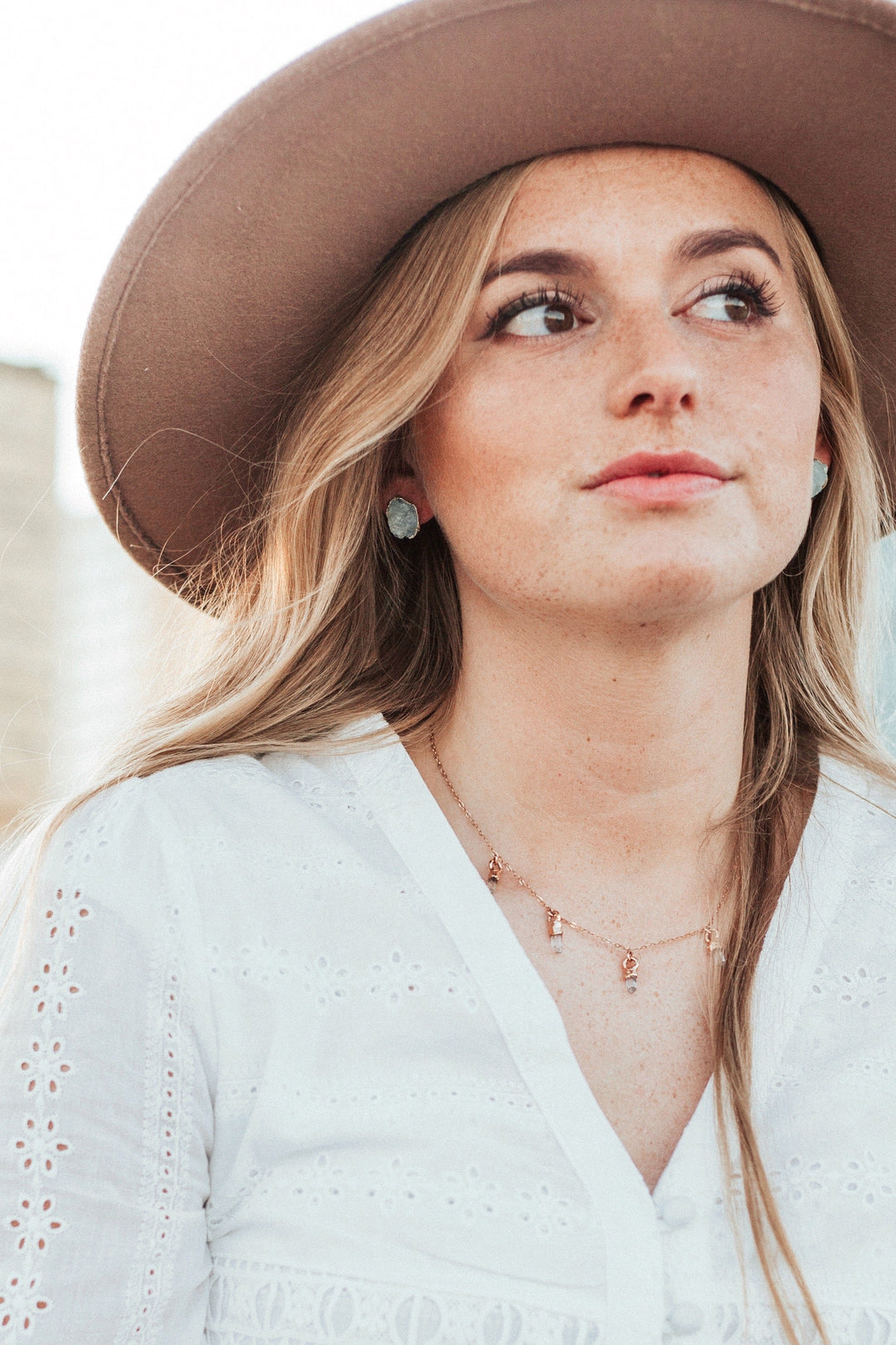 Raincloud · Aquamarine Studs · Earrings ·  Little Sycamore