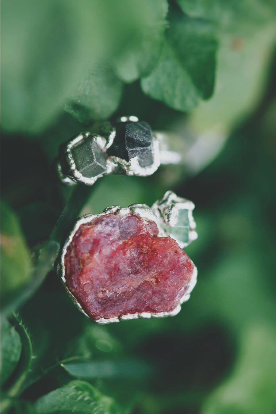 Rosebud · Ruby and Garnet Ring · Rings ·  Little Sycamore