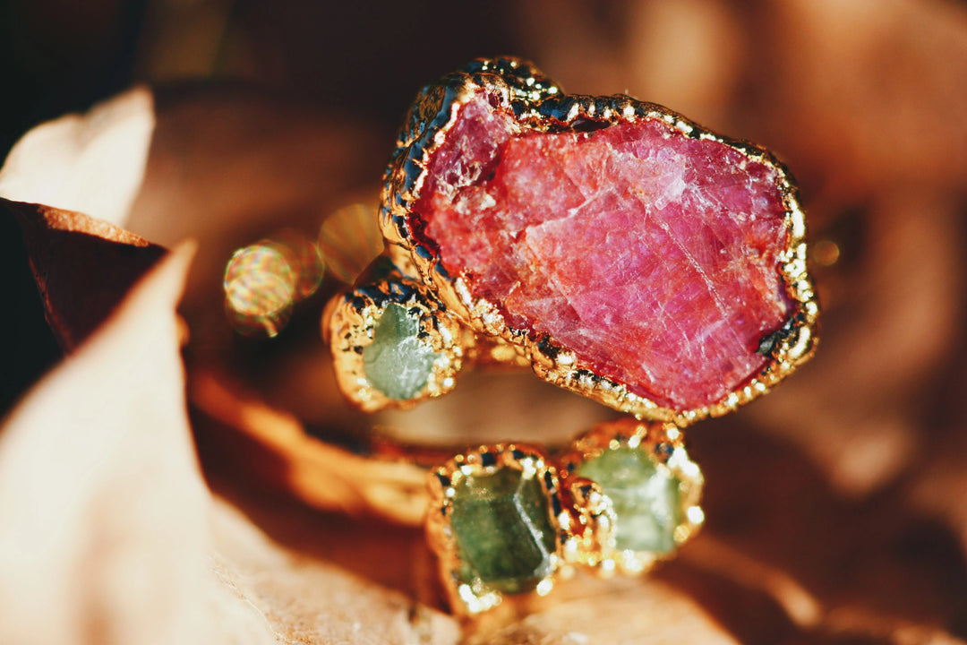 Rosebud · Ruby and Garnet Ring · Rings ·  Little Sycamore