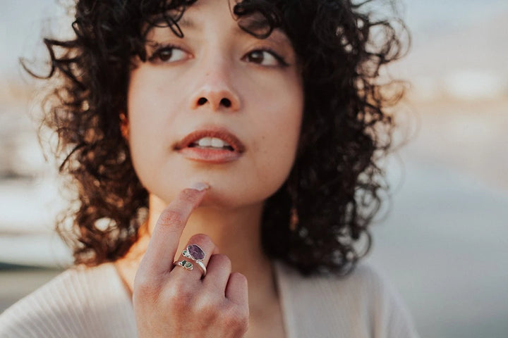 Rosebud · Ruby and Garnet Ring · Rings ·  Little Sycamore