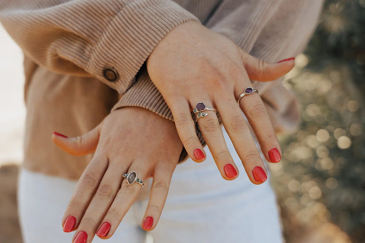 Rosebud · Ruby and Garnet Ring · Rings ·  Little Sycamore