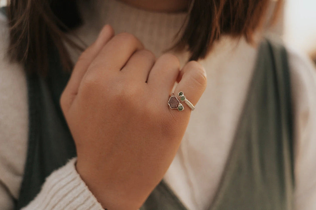 Rosebud · Ruby and Garnet Ring · Rings ·  Little Sycamore