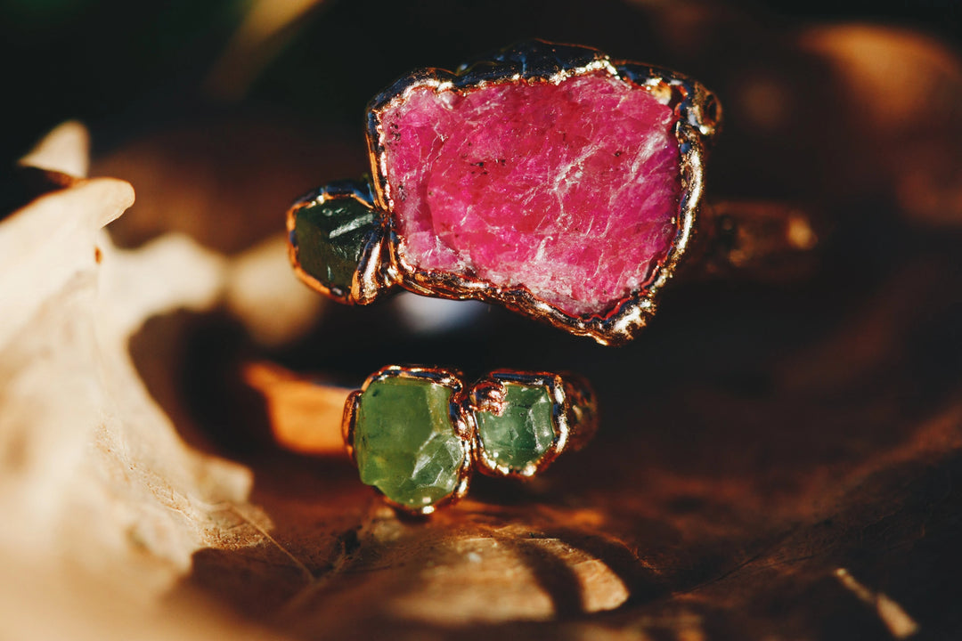 Rosebud · Ruby and Garnet Ring · Rings ·  Little Sycamore