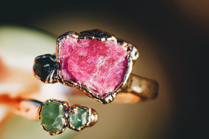 Rosebud · Ruby and Garnet Ring · Rings ·  Little Sycamore