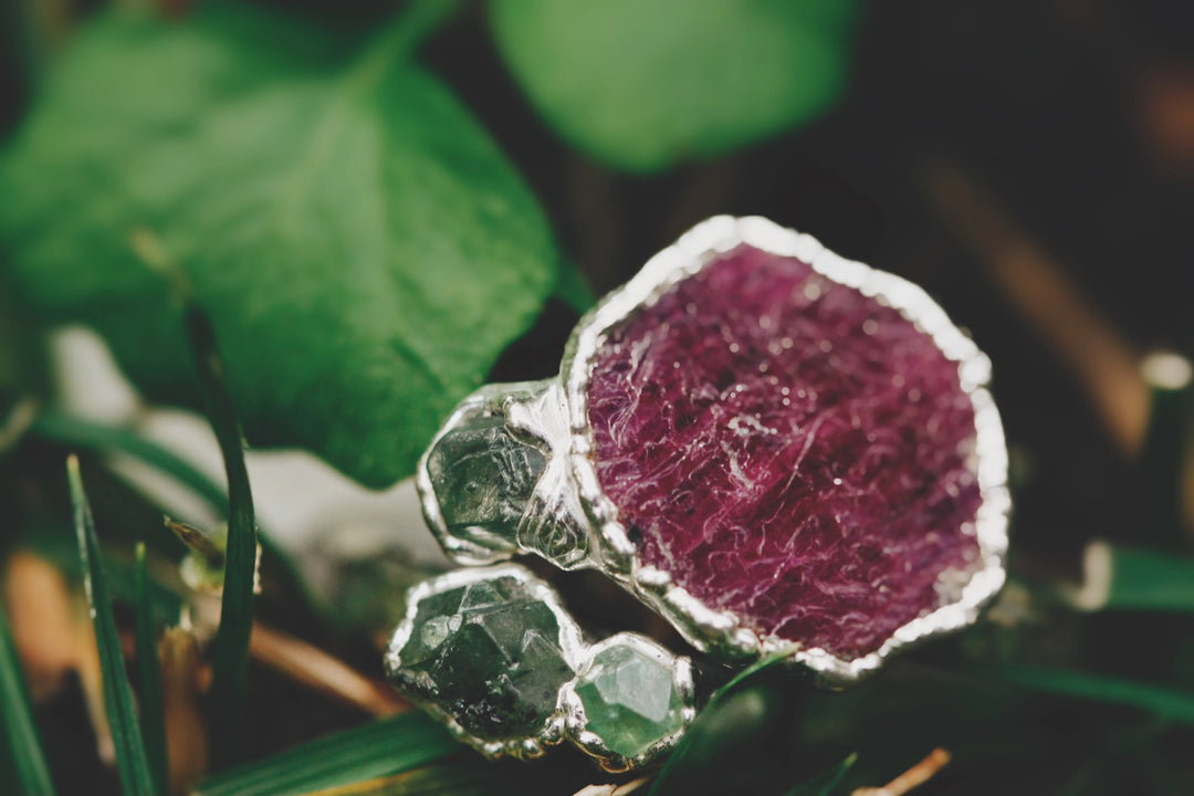 Rosebud · Ruby and Garnet Ring · Rings ·  Little Sycamore