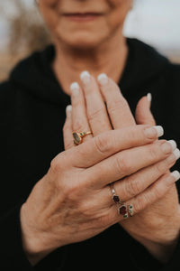 Rosebud · Ruby and Garnet Ring · Rings ·  Little Sycamore