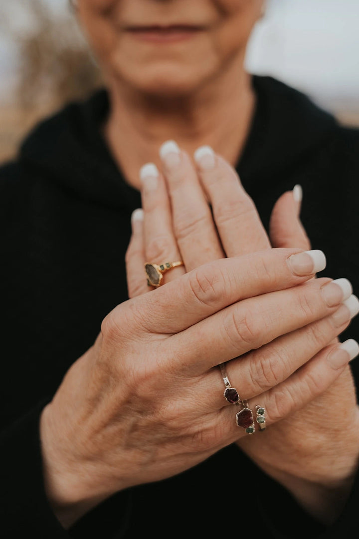 Rosebud · Ruby and Garnet Ring · Rings ·  Little Sycamore