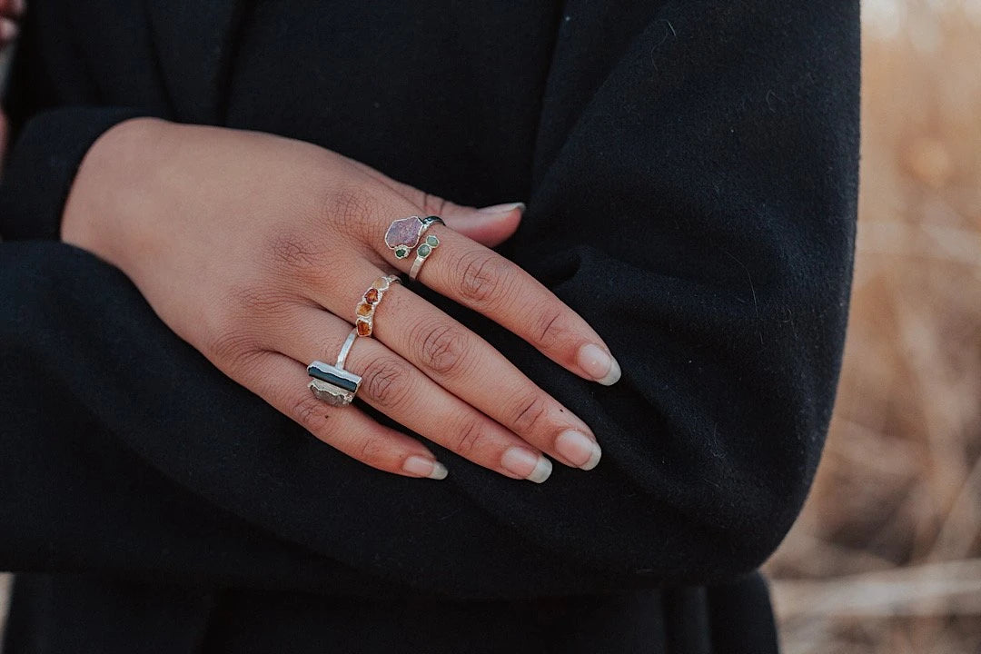 Rosebud · Ruby and Garnet Ring · Rings ·  Little Sycamore