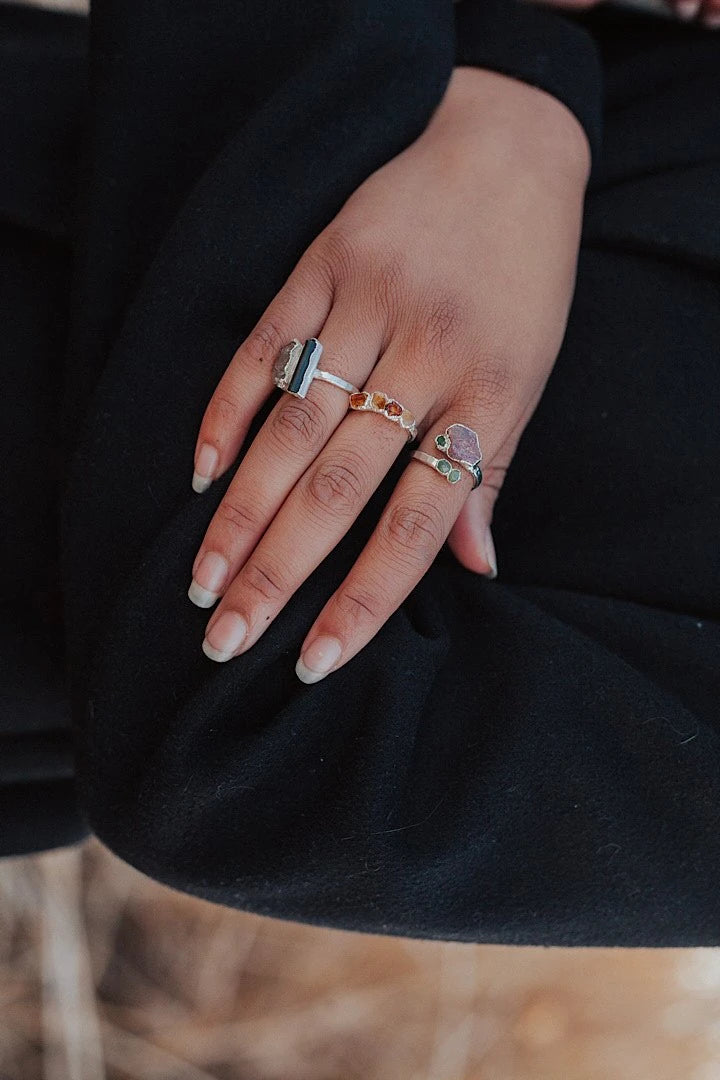 Rosebud · Ruby and Garnet Ring · Rings ·  Little Sycamore