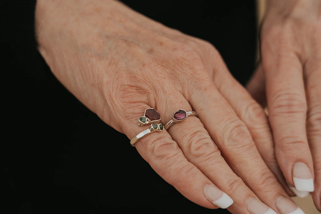 Rosebud · Ruby and Garnet Ring · Rings ·  Little Sycamore