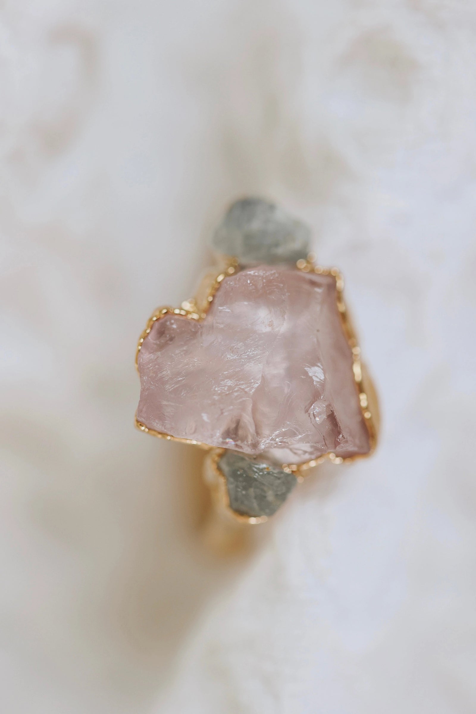 Safe Love · Rose Quartz Sapphire Ring · Rings ·  Little Sycamore