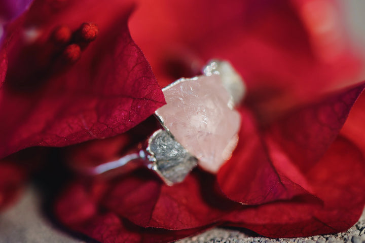 Safe Love · Rose Quartz Sapphire Ring · Rings ·  Little Sycamore