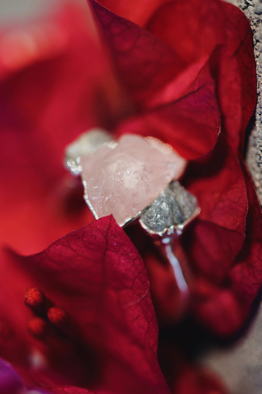Safe Love · Rose Quartz Sapphire Ring · Rings ·  Little Sycamore