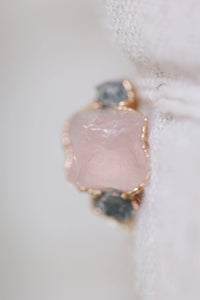 Safe Love · Rose Quartz Sapphire Ring · Rings ·  Little Sycamore