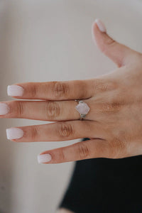 Safe Love · Rose Quartz Sapphire Ring · Rings ·  Little Sycamore