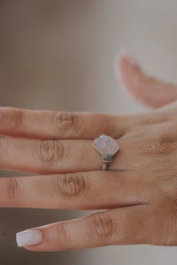 Safe Love · Rose Quartz Sapphire Ring · Rings ·  Little Sycamore