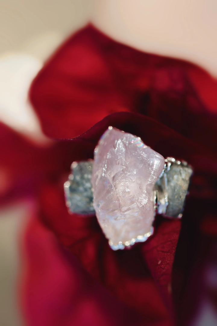 Safe Love · Rose Quartz Sapphire Ring · Rings ·  Little Sycamore