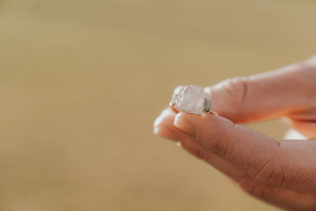 Safe Love · Rose Quartz Sapphire Ring · Rings ·  Little Sycamore