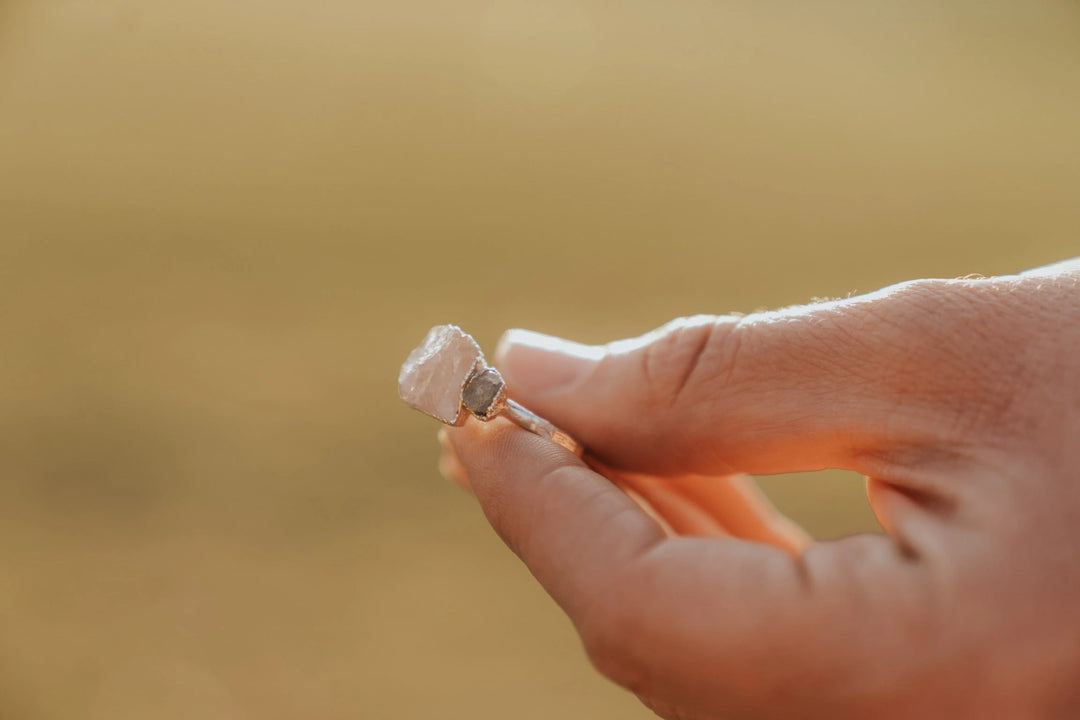 Safe Love · Rose Quartz Sapphire Ring · Rings ·  Little Sycamore